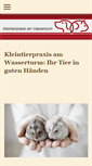 Mobile Screenshot of kleintierpraxis-wasserturm.de